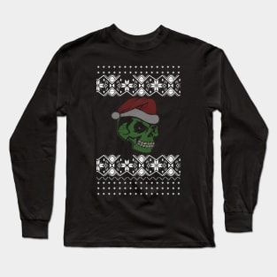 Skull Merry Christmas Long Sleeve T-Shirt